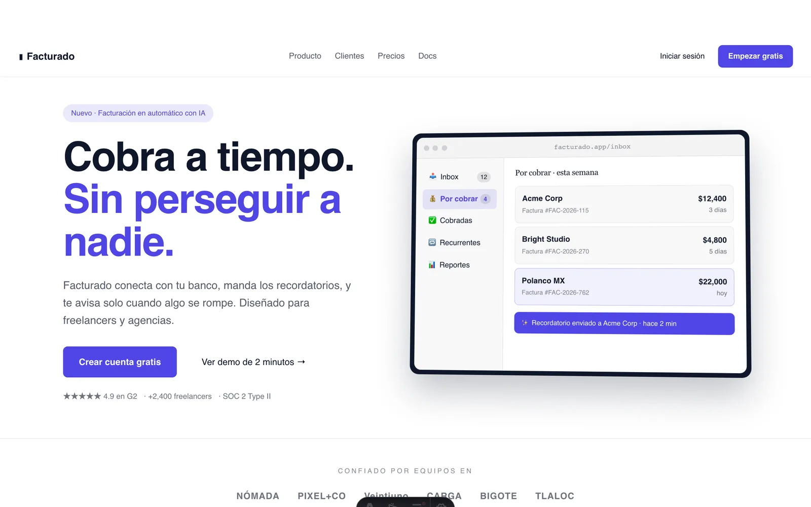 SaaS preview hero